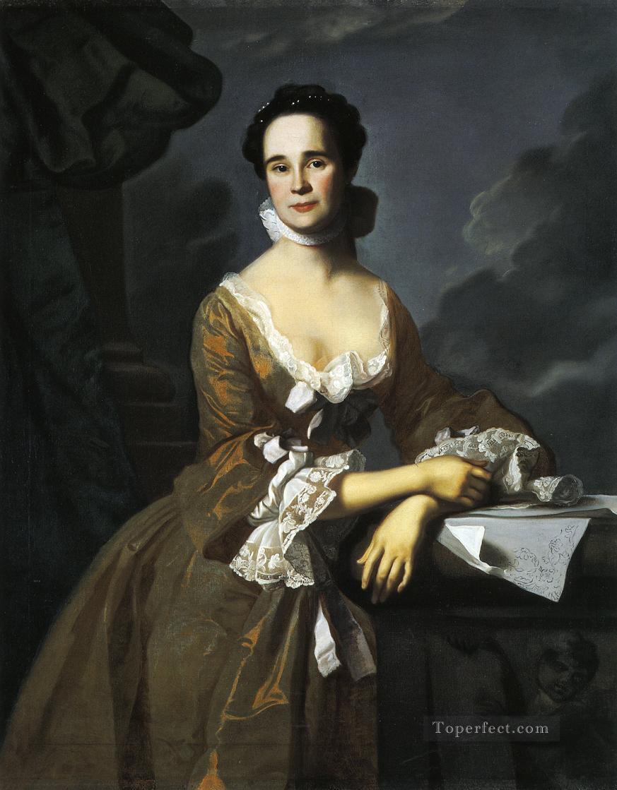 Mrs Daniel Hubbard Mary Greene colonial New England Portraiture John Singleton Copley Oil Paintings